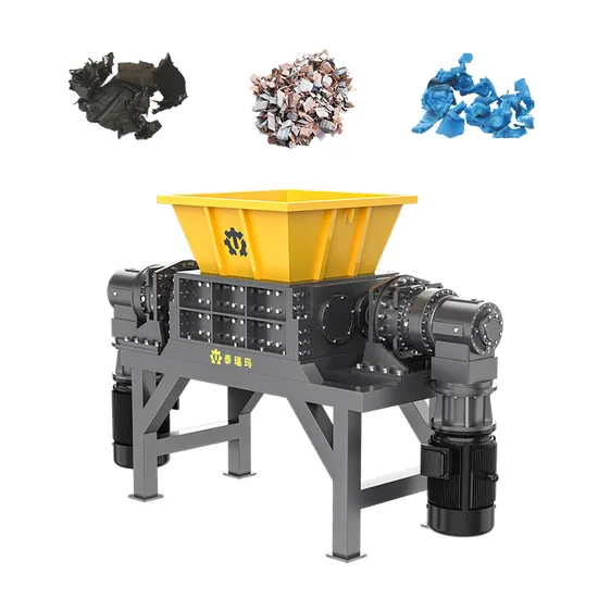 Automatic Double Shaft Waste Tire Shredding Equipment Industrial Garbage Shredding Machine Scrap Metal Plastic Shredder Machine